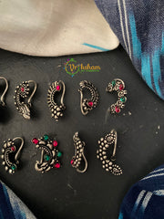 Oxidized german silver Nath - Nose Pins -S0105