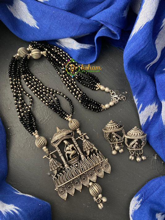 Palanquin Silver Look Alike Neckpiece -S0235