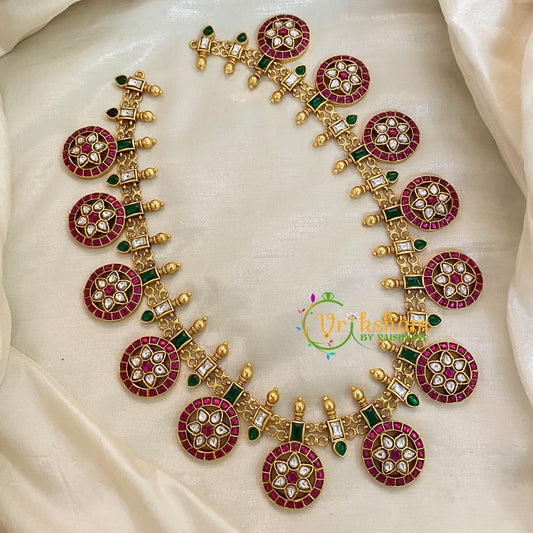 Jadau Kundan Coin Style Neckpiece-J945