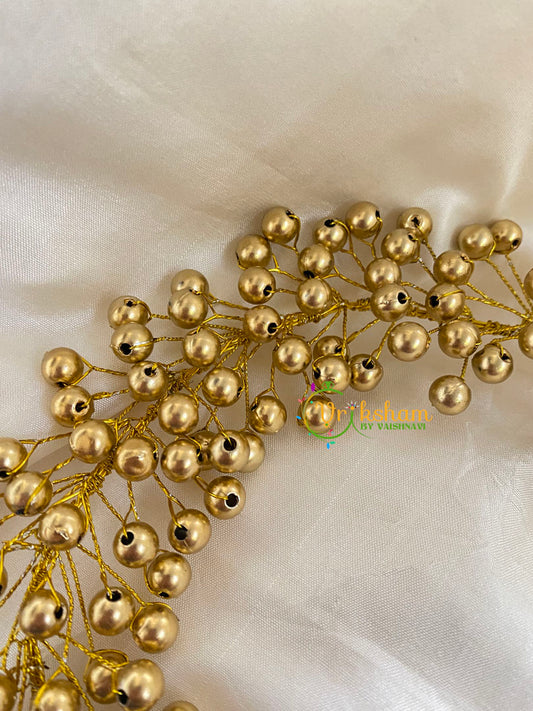 Golden Bead Veni-Bridal Hair Accessory-H069