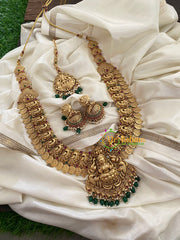Premium Lakshmi Pendant Kaasumala Haram Long Neckpiece-G3352