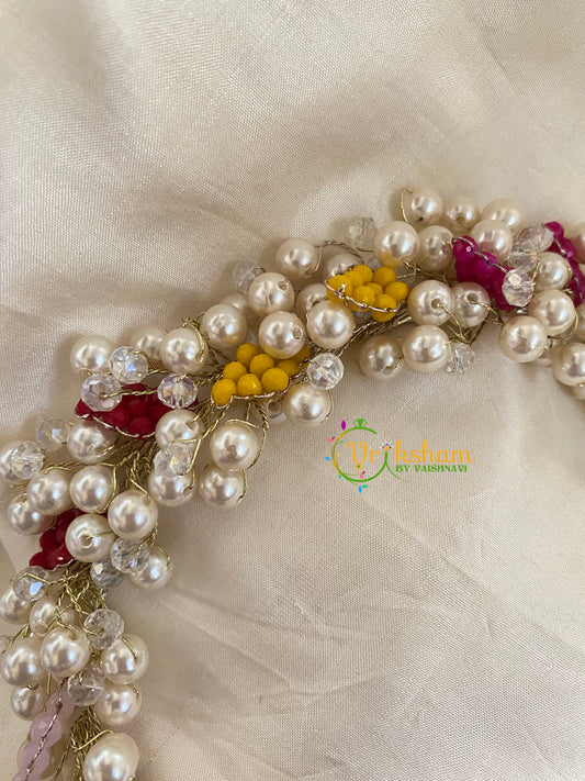 Muticolor Bead veni-Bridal Hair Accessory-H070