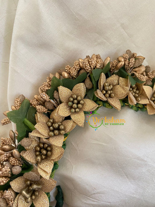 Gold Flower Veni-Bridal Hair Accessory-H079