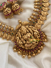 Premium Kaasumala Neckpiece with Lakshmi Pendant-G3355