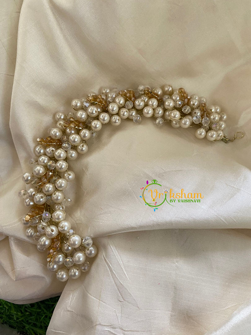 Pearl and Gold Bridal Hair Accessory-H080
