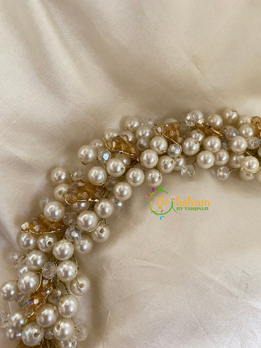 Pearl and Gold Bridal Hair Accessory-H080