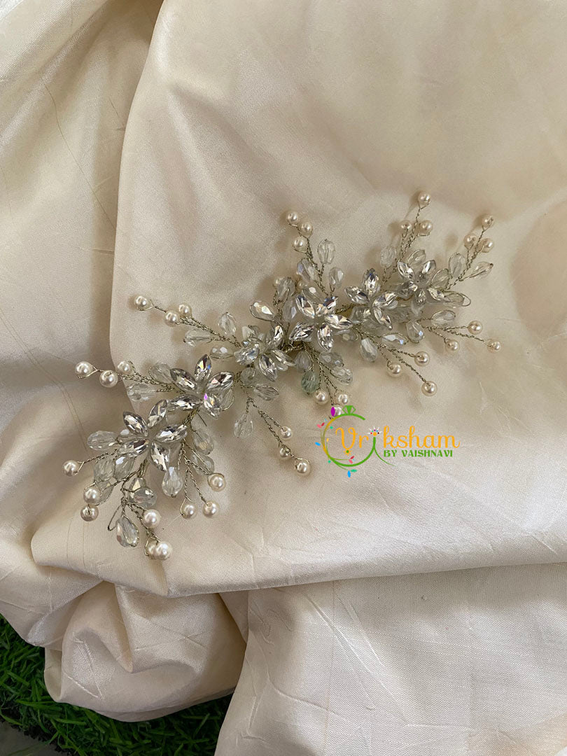 Crystal Silver Bridal Hair Accessories-H087