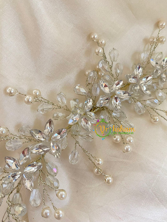 Crystal Silver Bridal Hair Accessories-H087