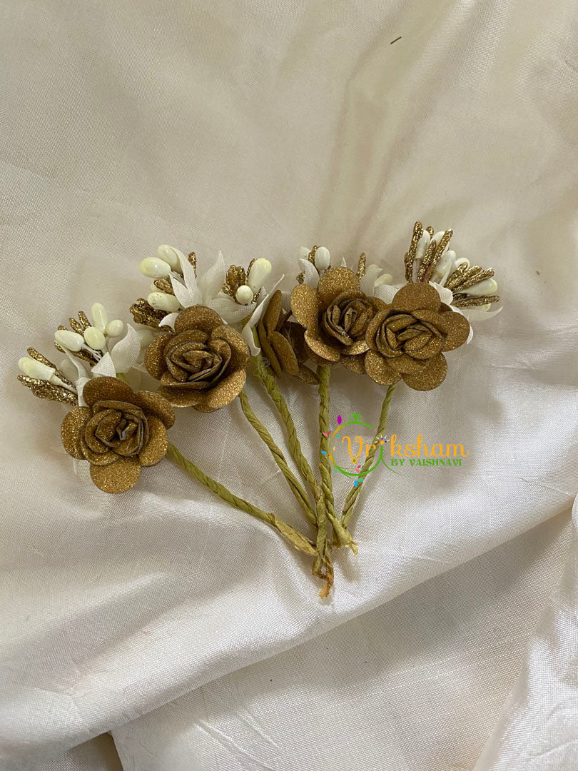 Gold Rose Bridal Hair Accessory-H084