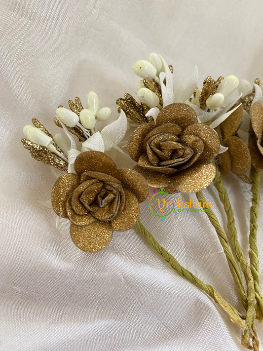 Gold Rose Bridal Hair Accessory-H084