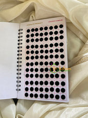 Plain Black Sticker Bindi Book-Navya Suhag Long-BB066