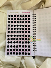 Plain Black Sticker Bindi Book-Navya Suhag Long-BB066
