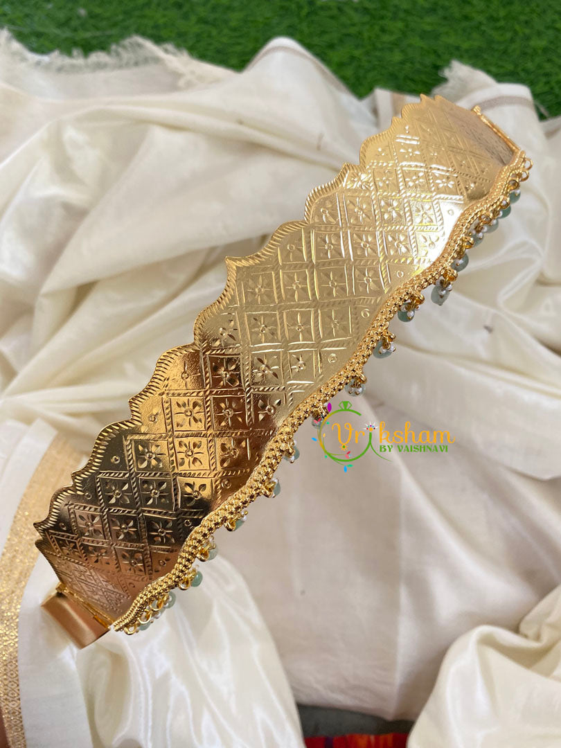 Gold Look Alike Plain Hipbelt with Pearl-G9696