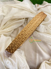 Gold Look Alike Plain Hipbelt-Embossed Floral-G9694