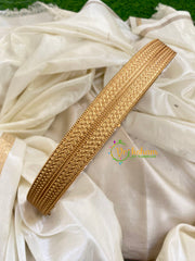 Gold Look Alike Plain Hipbelt-Embossed Swirls-G9693