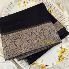 Black Organza Saree-VS1853