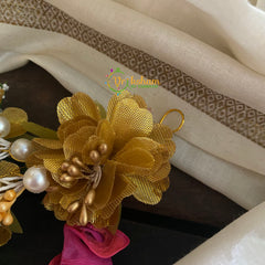 Gold Flower Veni Bridal Hair Accessory-H060