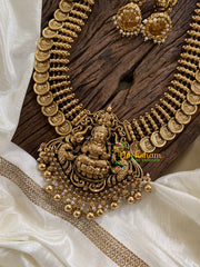 Premium Kaasumala Lakshmi Pendant Haram-Gold Bead Pearl-G9710