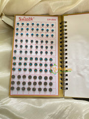 Cocktail Stone Sticker Bindi Book-Swastik Long-BB041