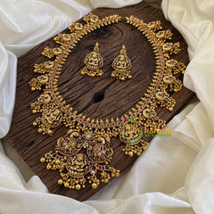 Premium Antique Temple Haram - Lakshmi Haram -Gold Bead-G10461