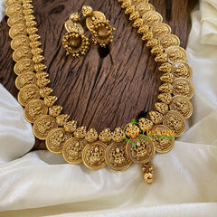 Premium Traditional Lakshmi Kaasumala Long Neckpiece-G10462