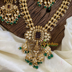 Premium AD Stone Long Neckpiece -G10499