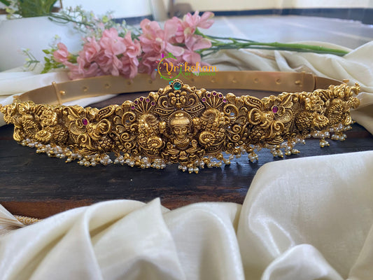 Premium Antique Lakshmi Hipbelt -Gold look alike Temple Hipbelt -G2770