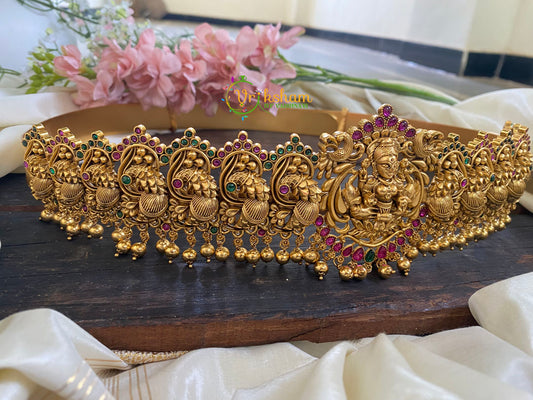 Exquisite Lakshmi and Peacock Temple Hipbelt  – G2769