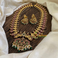 Premium AD Stone Maanga Haram with Pendant-G10495