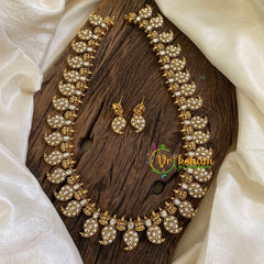 Premium Lakshmi Maanga Haram -White-G10492