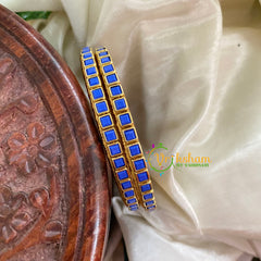 Navrathri Return Gift Package -Silk Thread Kundan Bangles Set 3-NV012