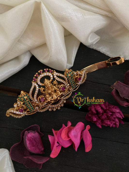 Premium Gold AD Stone Lakshmi Hair Clip -H224