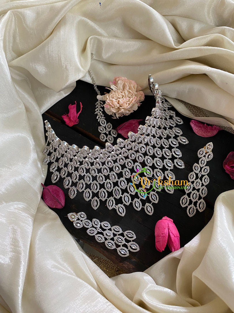 American Diamond Bridal Set-Semi Bridal Set-G4389