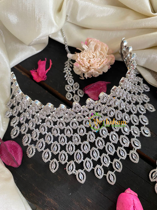 American Diamond Bridal Set-Semi Bridal Set-G4389