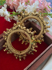Premium Antique Openable Kada Bangle-Annam-G3526
