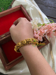 Premium Antique Lakshmi Kada Bangle-Temple Floral-G3522