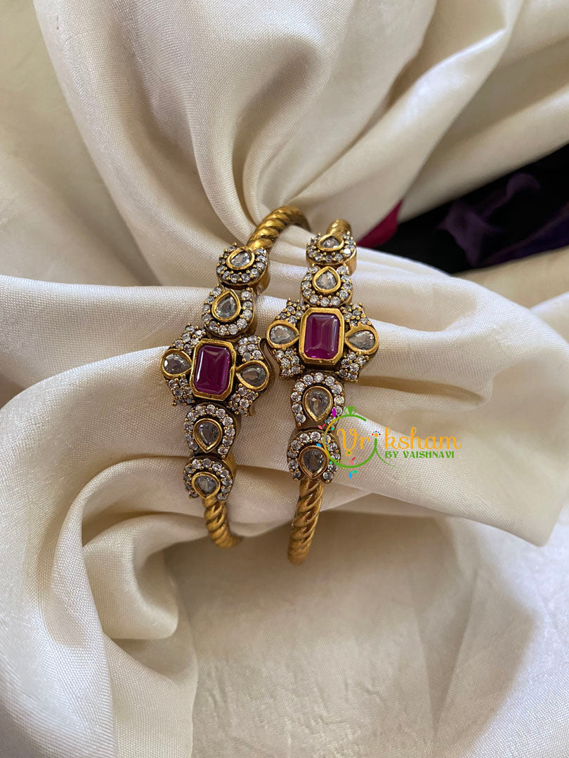 Premium Victorian Diamond Kada Bangles-VV441