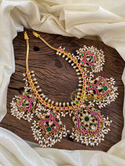 Precious Jadau Kundan Guttapusalu Neckpiece -J1093