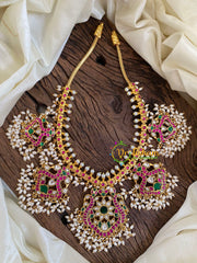 Precious Jadau Kundan Guttapusalu Neckpiece -J1093