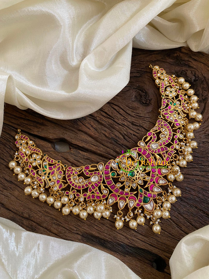 Precious Jadau Kundan Choker Short Neckpiece -J1605