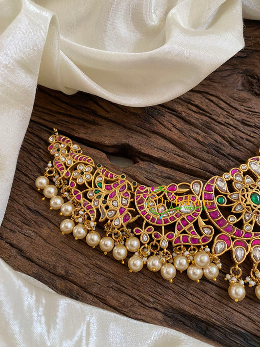 Precious Jadau Kundan Choker Short Neckpiece -J1605