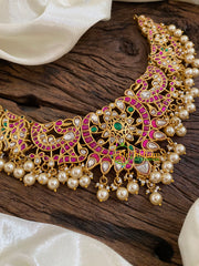 Precious Jadau Kundan Choker Short Neckpiece -J1605