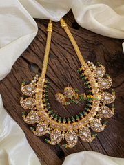 Exquisite Kundan Jadau Maanga Short Neckpiece-White-J1077