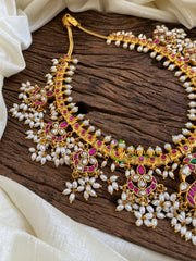 Precious Jadau Kundan Guttapusalu Neckpiece -J1094