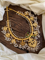 Precious Jadau Kundan Guttapusalu Neckpiece -J1094