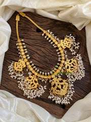 Precious Jadau Kundan Guttapusalu Neckpiece -J1095