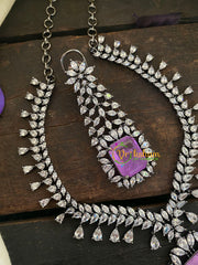 Purple Victorian Diamond Short Neckpeice -VV363