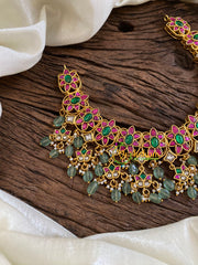 Precious Jadau Kundan Choker Short Neckpiece -J1606