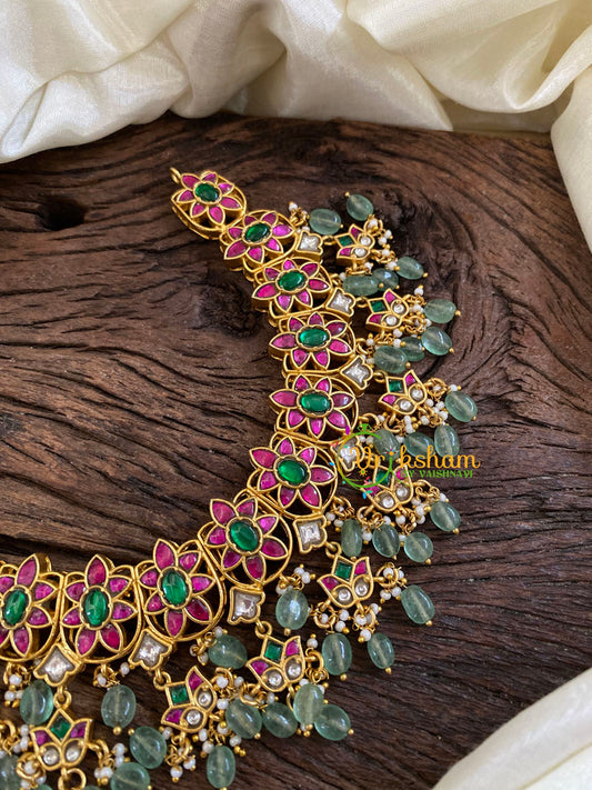 Precious Jadau Kundan Choker Short Neckpiece -J1606