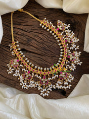 Precious Jadau Kundan Guttapusalu Neckpiece -J1097